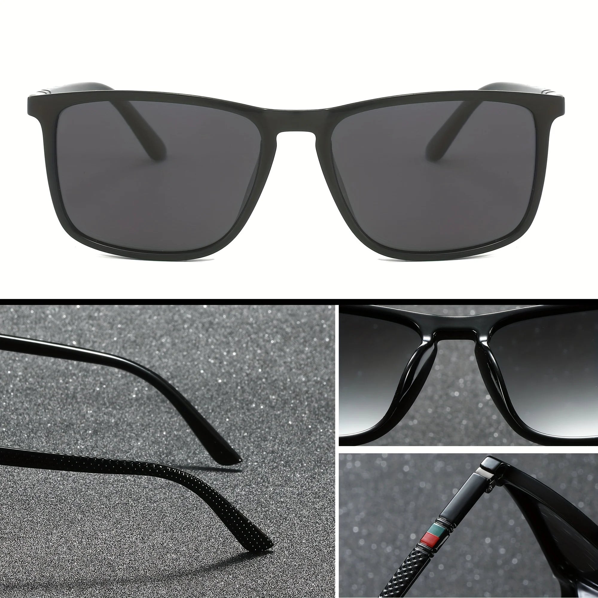 Square Polarized Sunglasses – UV400 Anti - Glare Mirror Shades - Onlytenbucks.com