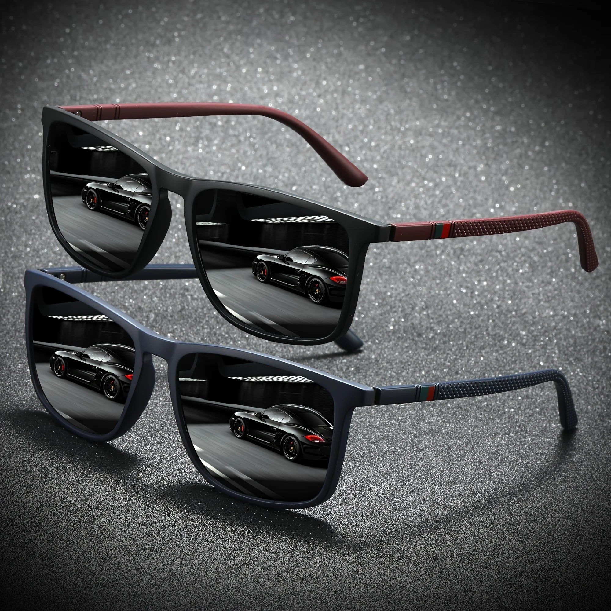 Square Polarized Sunglasses – UV400 Anti - Glare Mirror Shades - Onlytenbucks.com