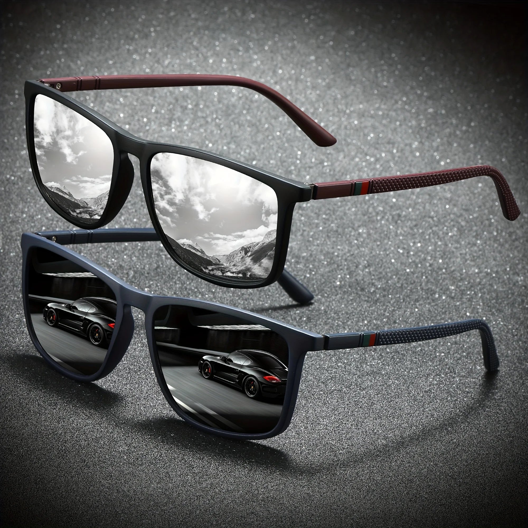 Square Polarized Sunglasses – UV400 Anti - Glare Mirror Shades - Onlytenbucks.com