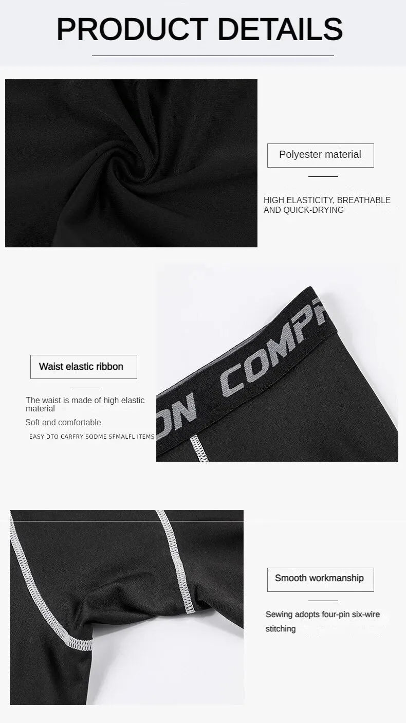 VEKY Men’s Compression Shorts – Quick-Dry, Stretch Sports Leggings for Running, Training - Onlytenbucks.com