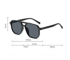 Vintage Big Square Sunglasses – UV400 Classic Shades - Onlytenbucks.com