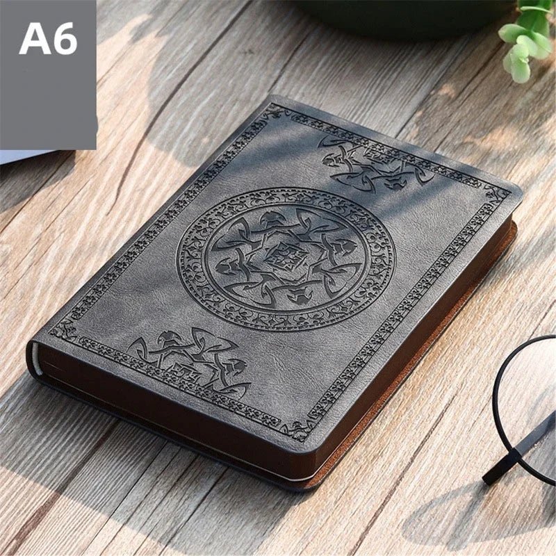 Vintage Leather Notebook – Portable Diary and Journal (A6 Size) - Onlytenbucks.com