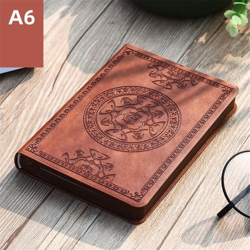 Vintage Leather Notebook – Portable Diary and Journal (A6 Size) - Onlytenbucks.com