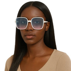 Vintage Oversized Square Gradient Shades Retro Sunglasses - Onlytenbucks.com