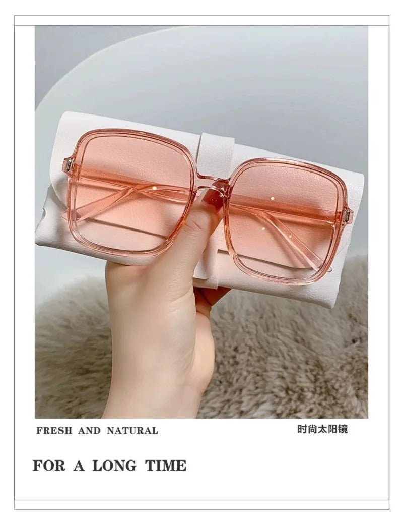 Vintage Oversized Square Gradient Shades Retro Sunglasses - Onlytenbucks.com