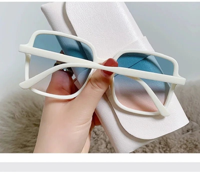 Vintage Oversized Square Gradient Shades Retro Sunglasses - Onlytenbucks.com
