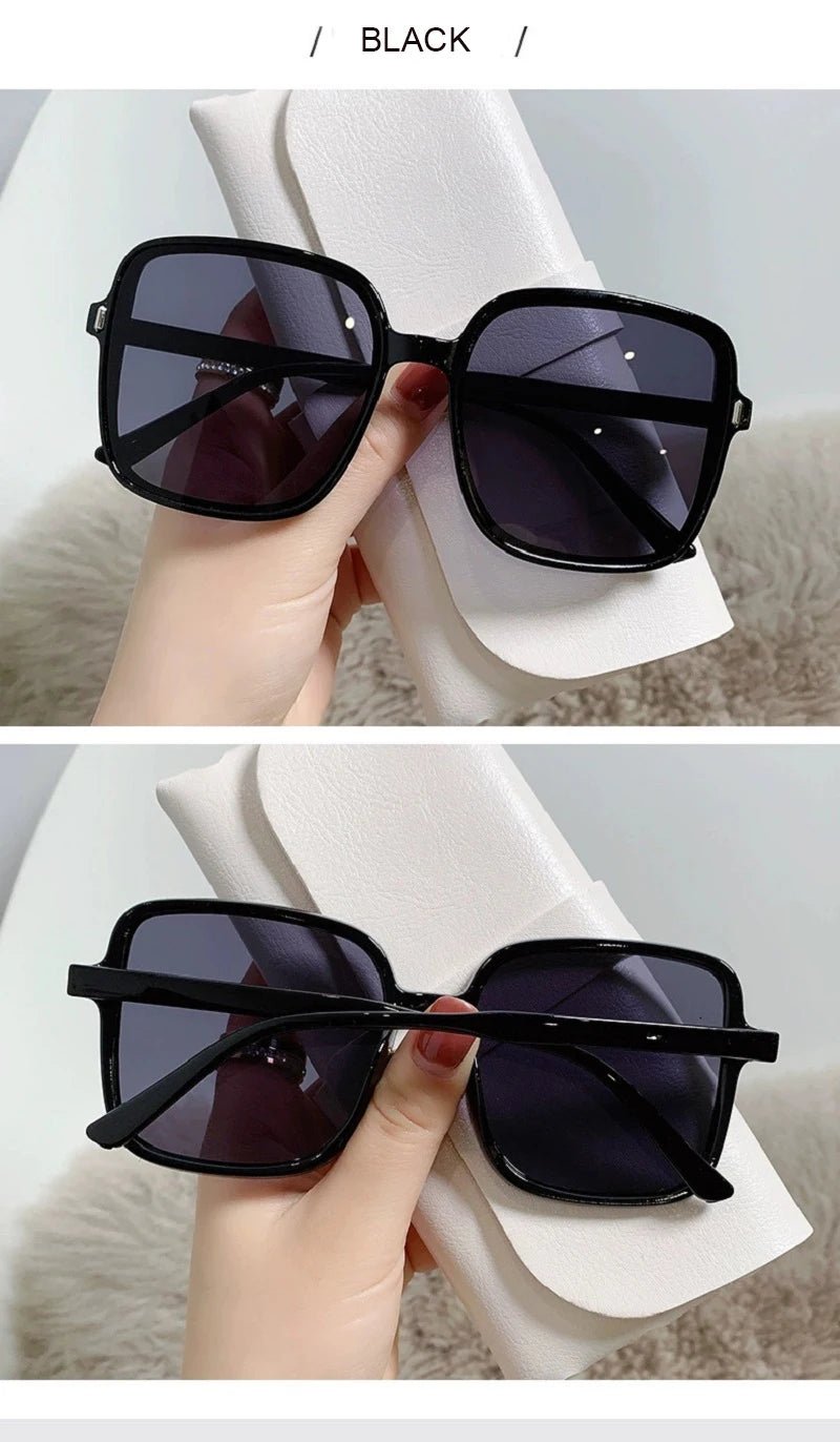 Vintage Oversized Square Gradient Shades Retro Sunglasses - Onlytenbucks.com
