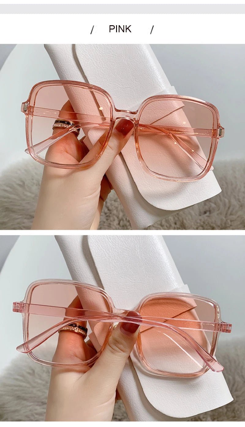 Vintage Oversized Square Gradient Shades Retro Sunglasses - Onlytenbucks.com