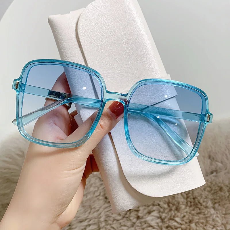 Vintage Oversized Square Gradient Shades Retro Sunglasses - Onlytenbucks.com