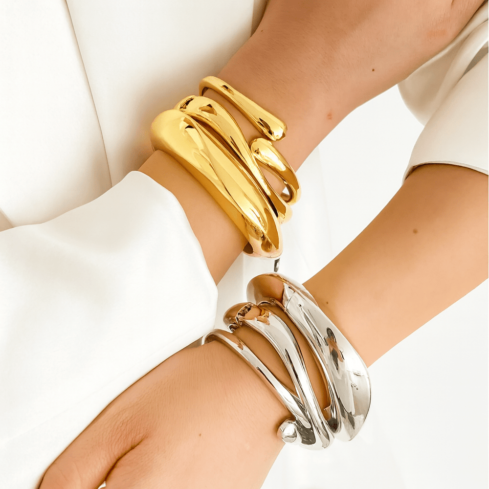 Vintage Punk Quartz Cuff Bangles - Onlytenbucks.com