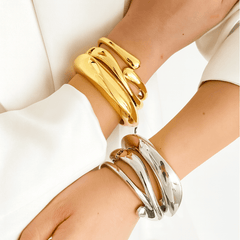 Vintage Punk Quartz Cuff Bangles - Onlytenbucks.com