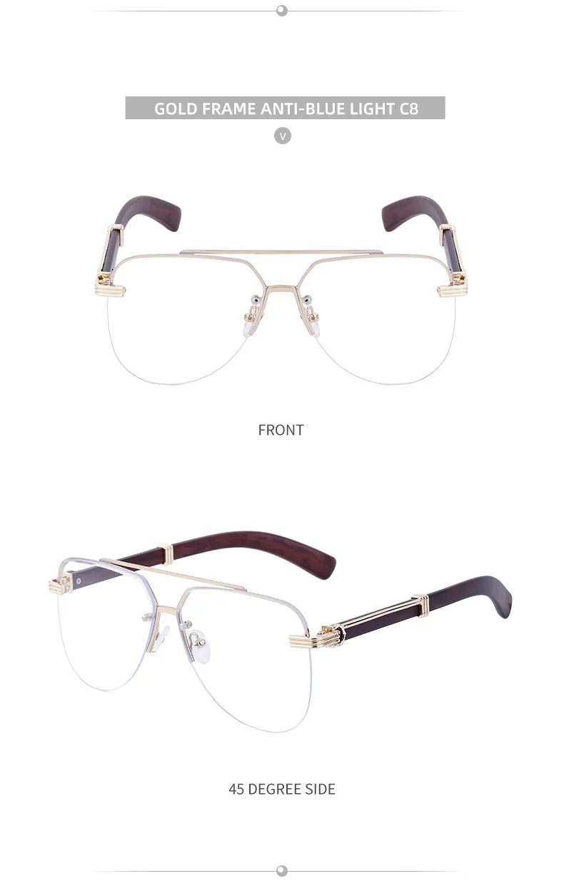 Vintage Square Rimless Sunglasses – Frameless UV400 Eyewear - Onlytenbucks.com