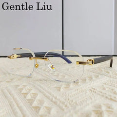 Vintage Square Rimless Sunglasses – Frameless UV400 Eyewear - Onlytenbucks.com