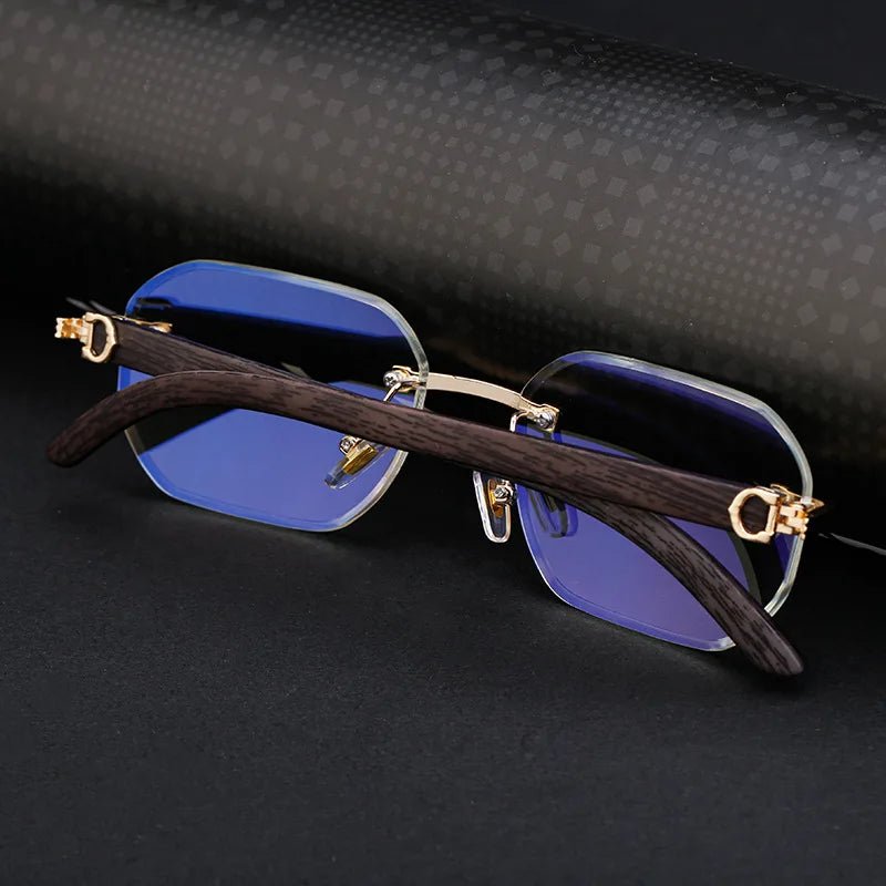 Vintage Square Rimless Sunglasses – Frameless UV400 Eyewear - Onlytenbucks.com