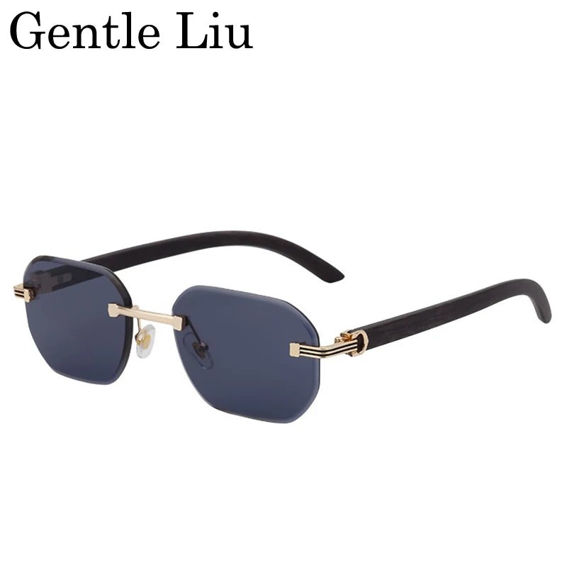 Vintage Square Rimless Sunglasses – Frameless UV400 Eyewear - Onlytenbucks.com