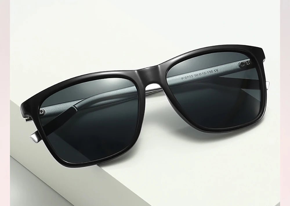 VIVIBEE Luxury Square Polarized Sunglasses Men Driving Blue Mirror Lens Classic Unisex Sun Glasses 2025  - Onlytenbucks.com