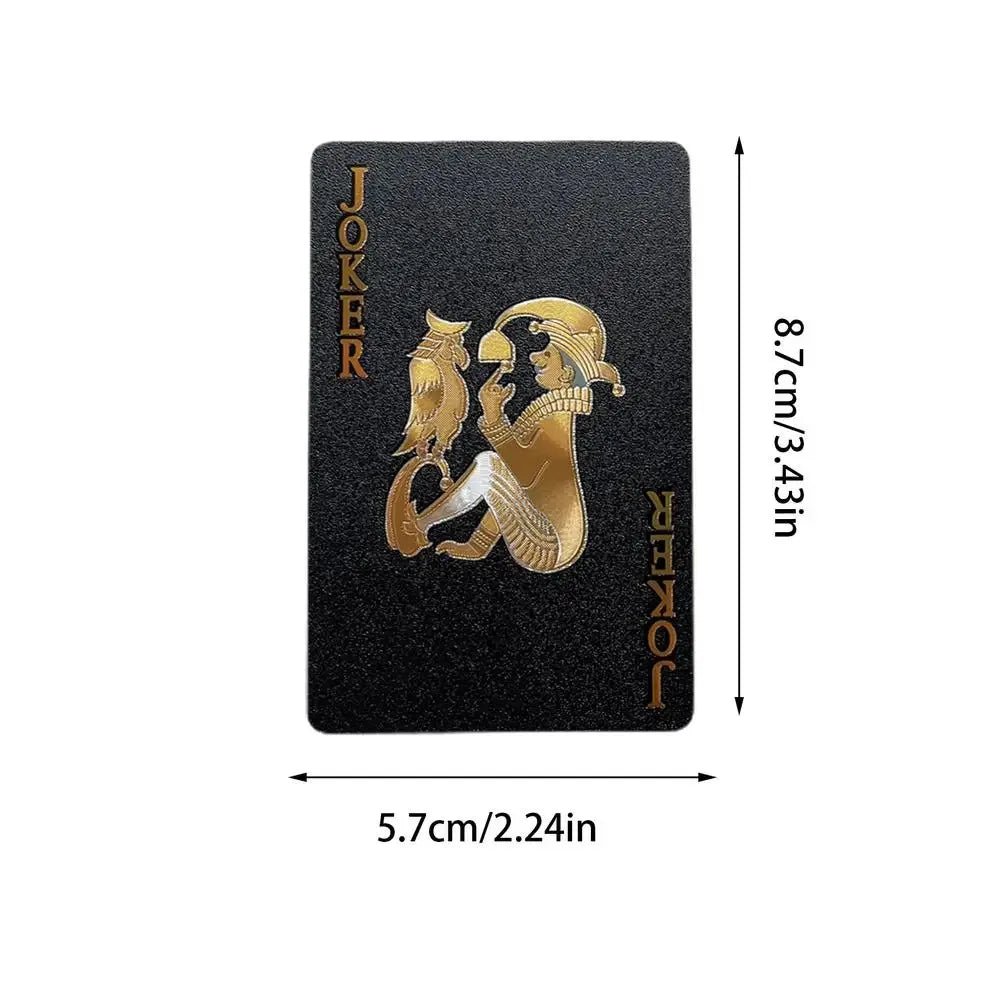 Waterproof Black Gold Poker Cards - Onlytenbucks.com
