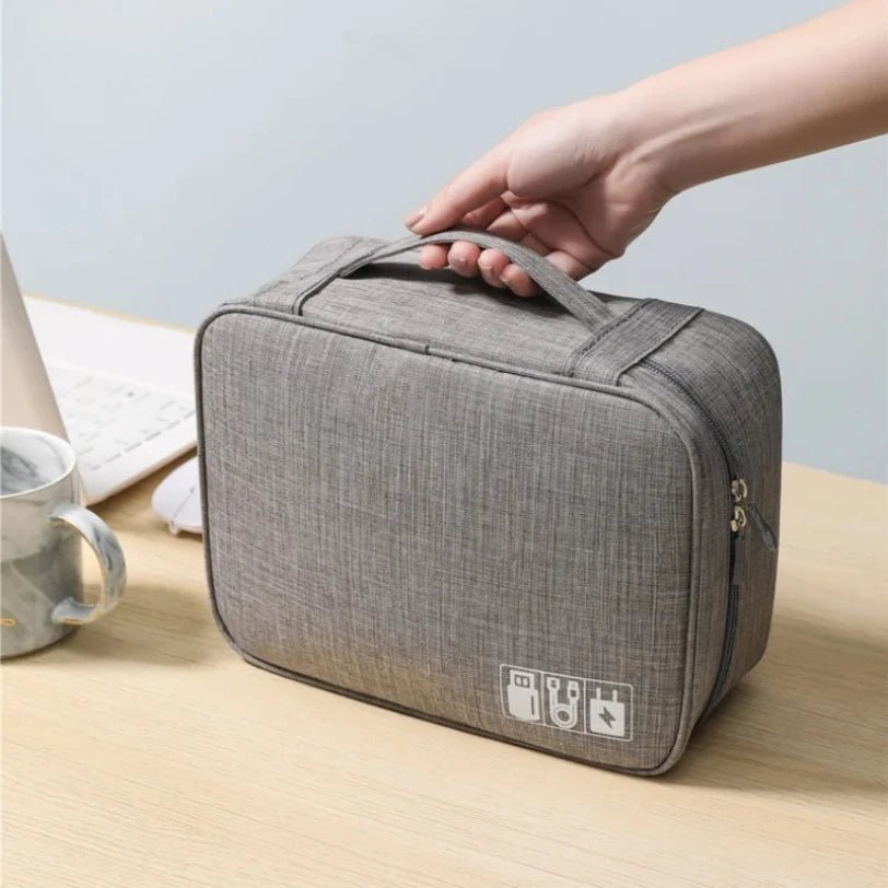 Waterproof Digital Cable Organizer Bag – Portable Oxford Travel Case - Onlytenbucks.com