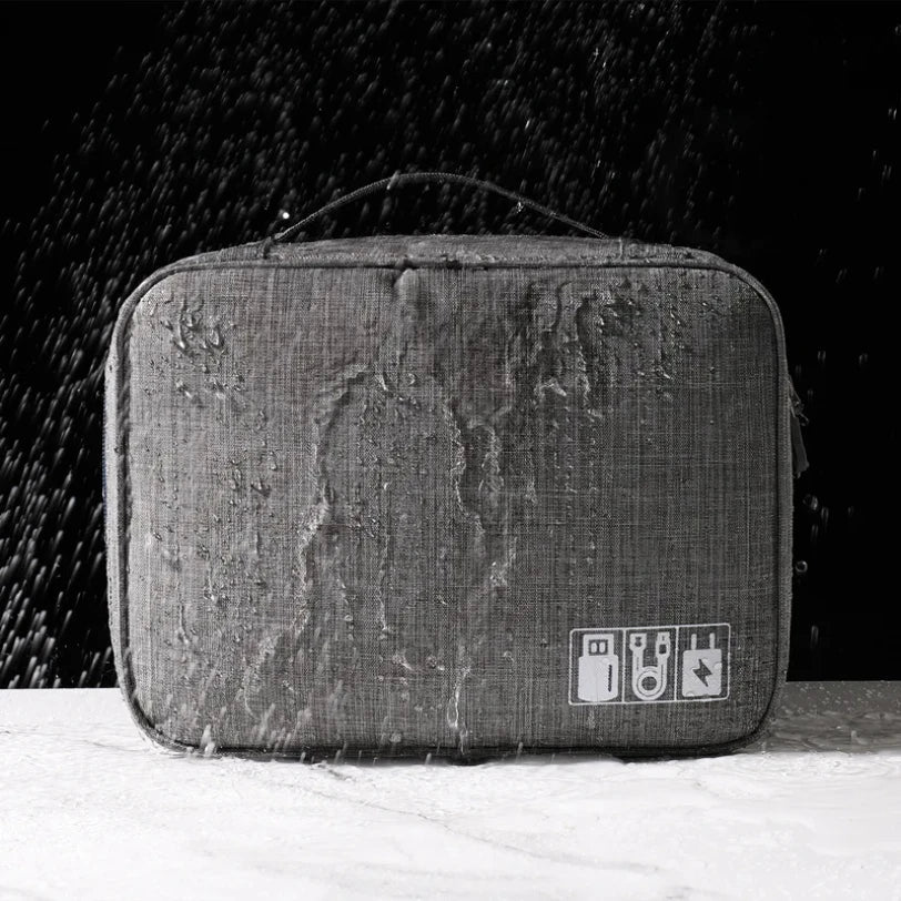 Waterproof Digital Cable Organizer Bag – Portable Oxford Travel Case - Onlytenbucks.com
