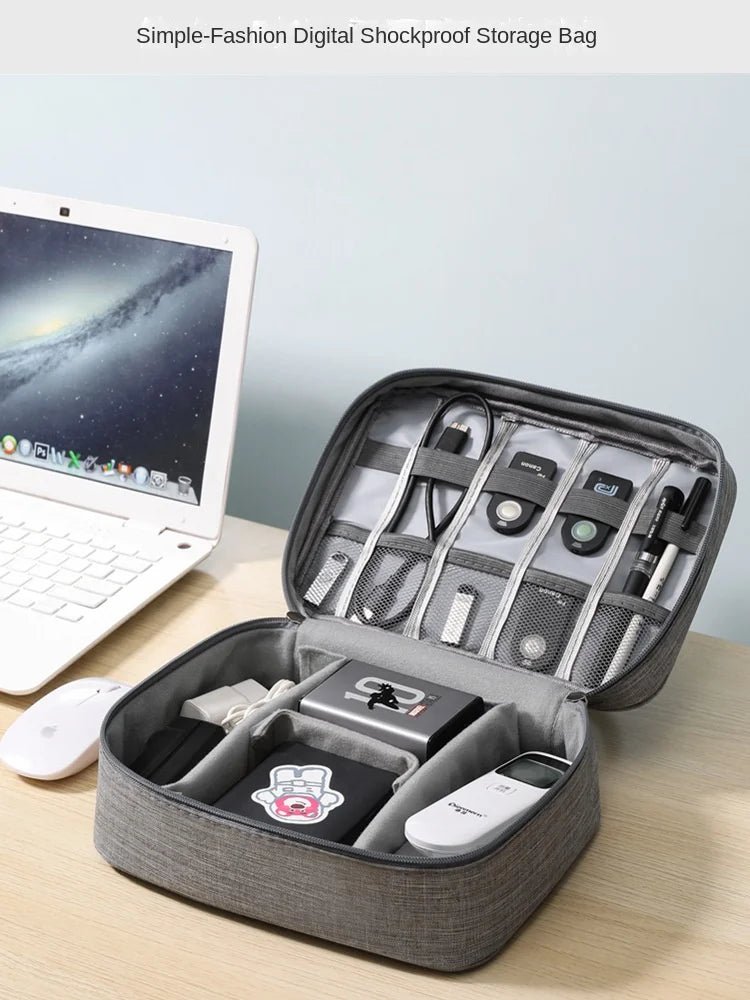 Waterproof Digital Cable Organizer Bag – Portable Oxford Travel Case - Onlytenbucks.com