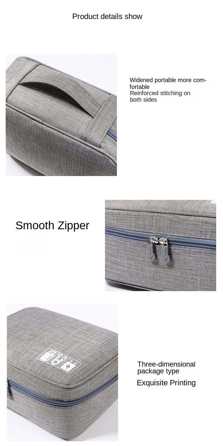 Waterproof Digital Cable Organizer Bag – Portable Oxford Travel Case - Onlytenbucks.com