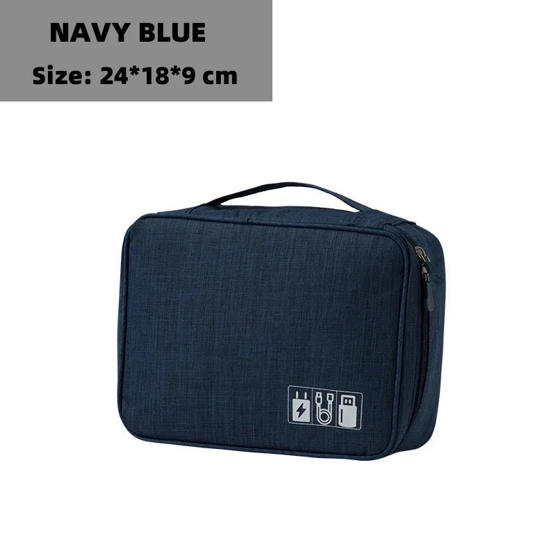 Waterproof Digital Cable Organizer Bag – Portable Oxford Travel Case - Onlytenbucks.com