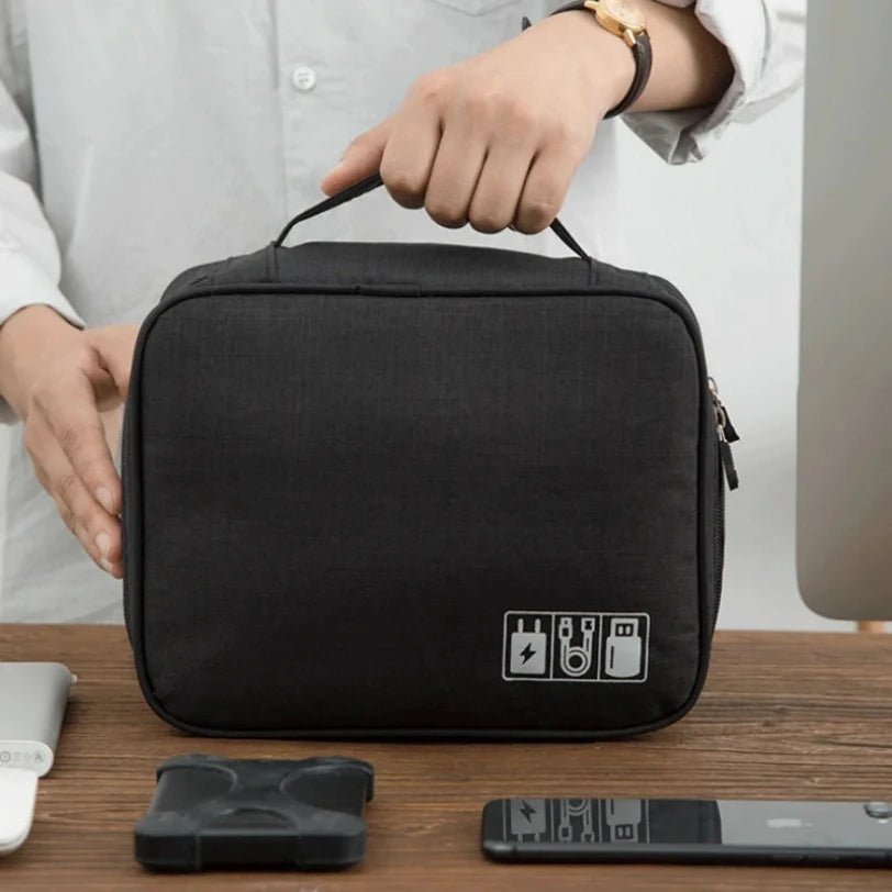 Waterproof Digital Cable Organizer Bag – Portable Oxford Travel Case - Onlytenbucks.com