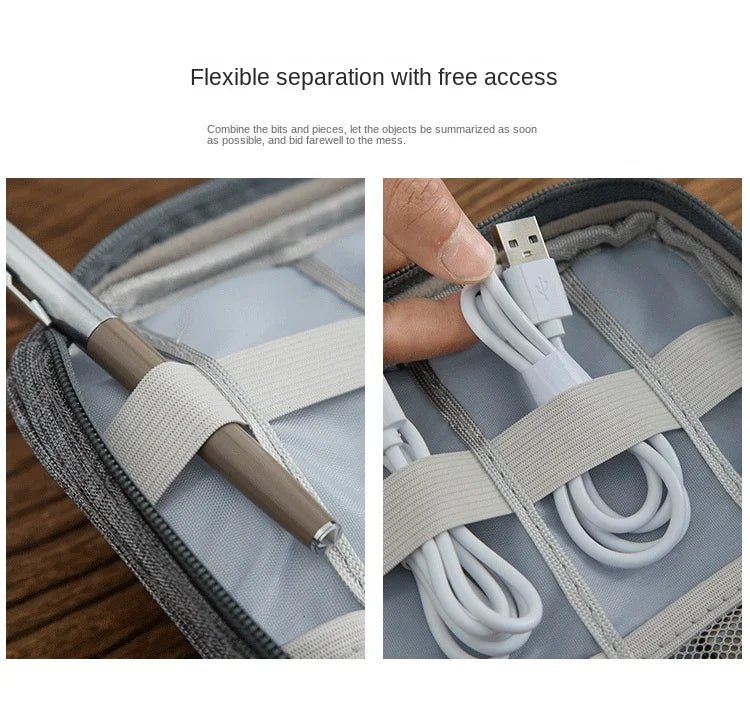 Waterproof Digital Cable Organizer Bag – Portable Oxford Travel Case - Onlytenbucks.com
