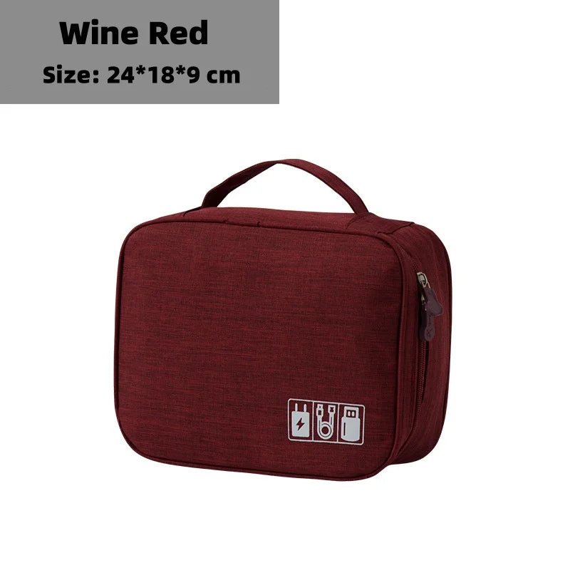 Waterproof Digital Cable Organizer Bag – Portable Oxford Travel Case - Onlytenbucks.com