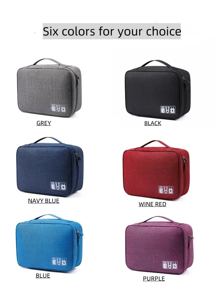 Waterproof Digital Cable Organizer Bag – Portable Oxford Travel Case - Onlytenbucks.com