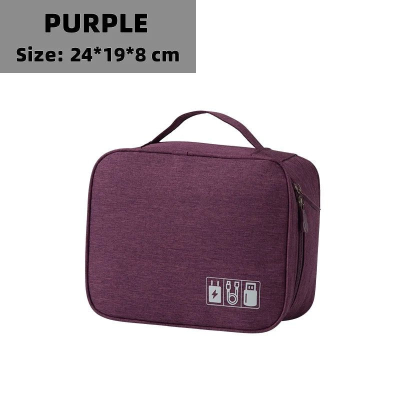 Waterproof Digital Cable Organizer Bag – Portable Oxford Travel Case - Onlytenbucks.com