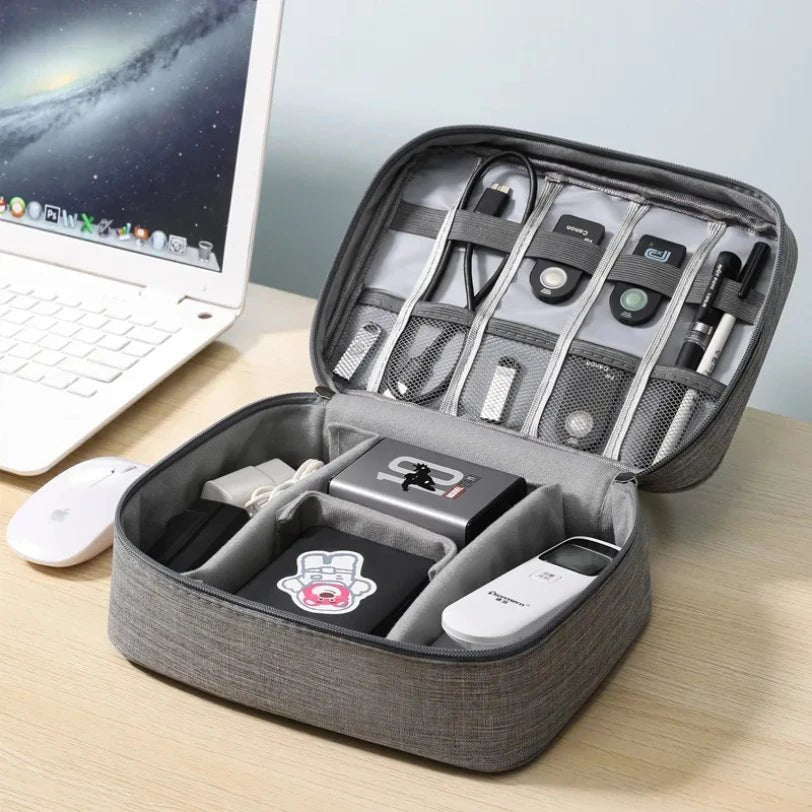 Waterproof Digital Cable Organizer Bag – Portable Oxford Travel Case - Onlytenbucks.com