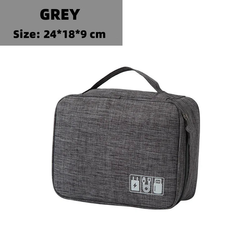 Waterproof Digital Cable Organizer Bag – Portable Oxford Travel Case - Onlytenbucks.com