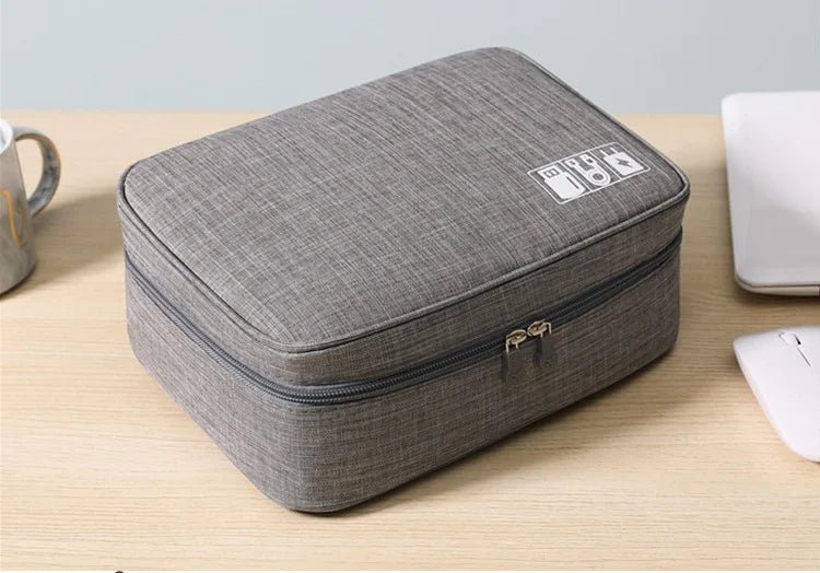 Waterproof Digital Cable Organizer Bag – Portable Oxford Travel Case - Onlytenbucks.com
