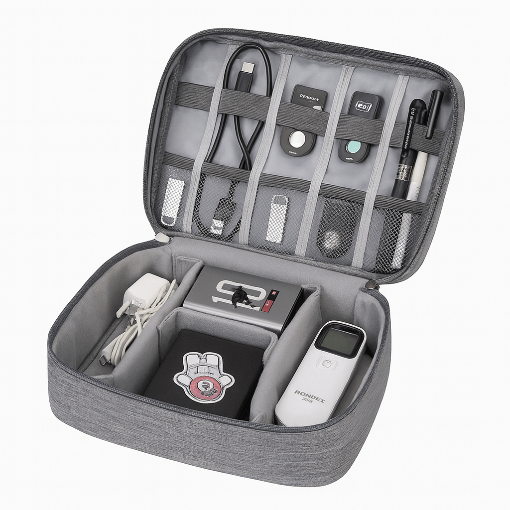 Waterproof Digital Cable Organizer Bag – Portable Oxford Travel Case - Onlytenbucks.com