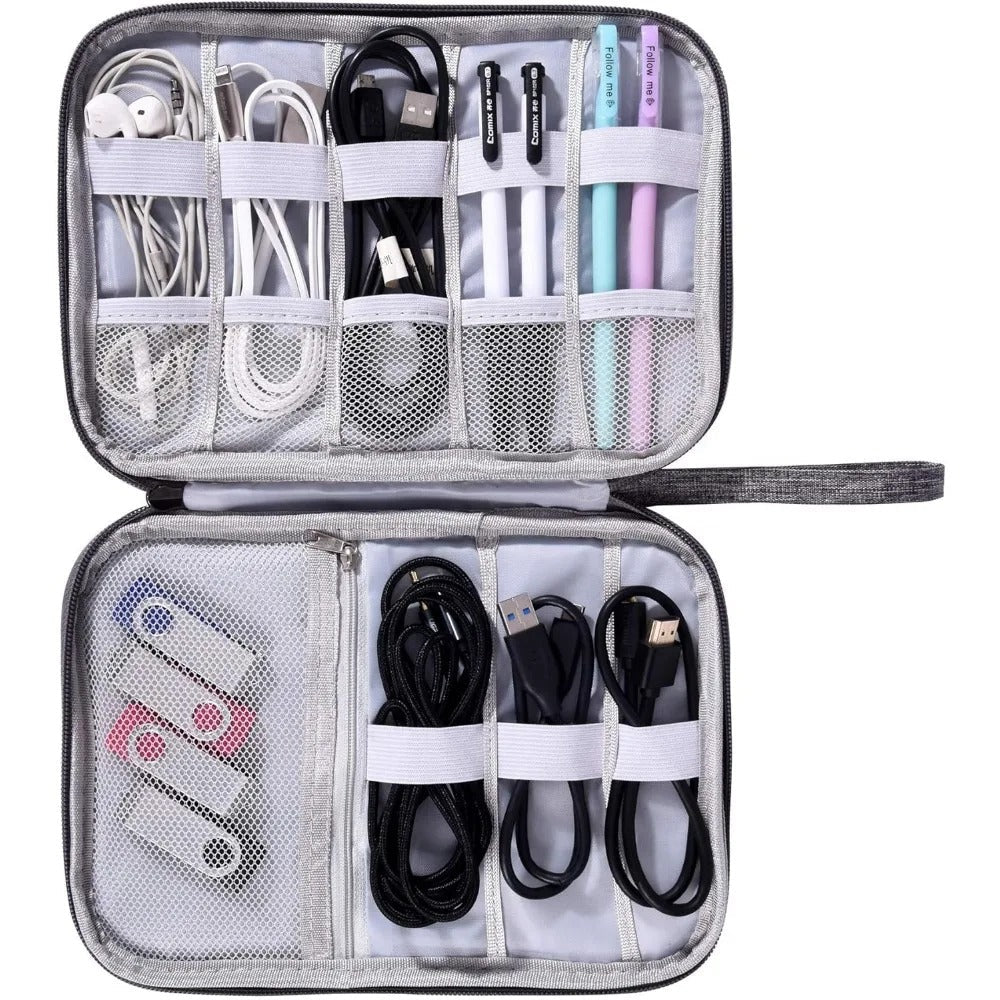 Waterproof Electronics Organizer Bag – Heavy - Duty Travel Cable Storage Pouch - Onlytenbucks.com