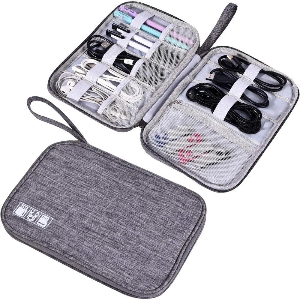 Waterproof Electronics Organizer Bag – Heavy - Duty Travel Cable Storage Pouch - Onlytenbucks.com