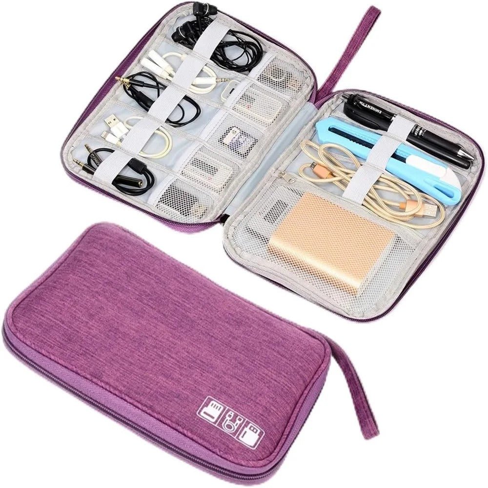 Waterproof Electronics Organizer Bag – Heavy - Duty Travel Cable Storage Pouch - Onlytenbucks.com