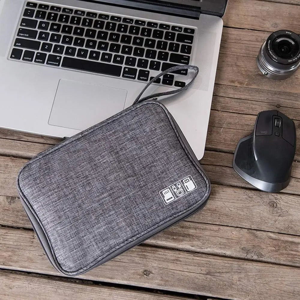 Waterproof Electronics Organizer Bag – Heavy - Duty Travel Cable Storage Pouch - Onlytenbucks.com