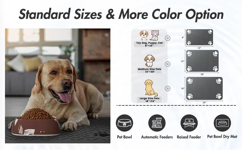 Waterproof Pet Feeding Mat – Absorbent Placemat - Onlytenbucks.com