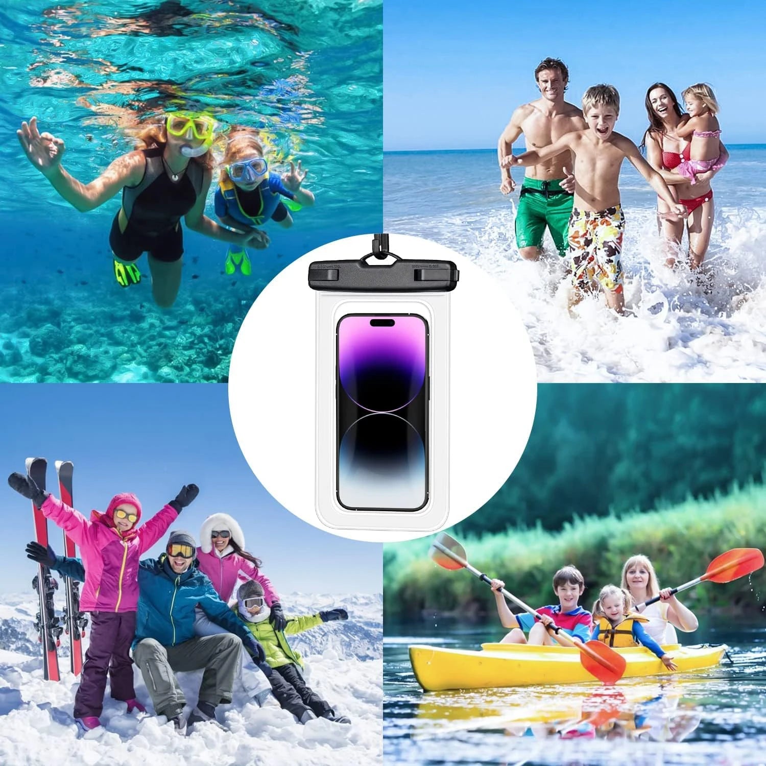 Waterproof PVC Phone Pouch with Lanyard – Universal Fit for Most Smartphones - Onlytenbucks.com