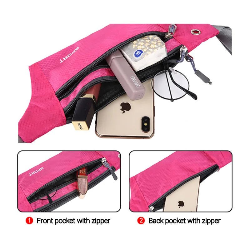 Waterproof Sports Waist Bag – Lightweight Chest & Shoulder Zip Pouch - Onlytenbucks.com