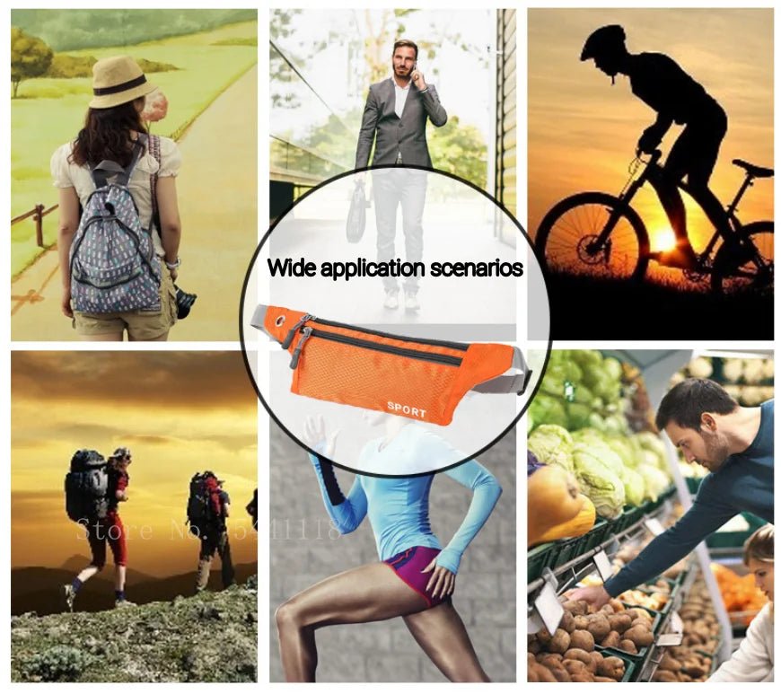 Waterproof Sports Waist Bag – Lightweight Chest & Shoulder Zip Pouch - Onlytenbucks.com
