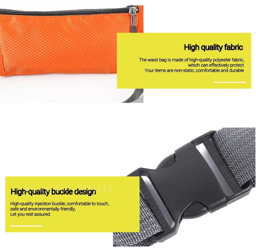Waterproof Sports Waist Bag – Lightweight Chest & Shoulder Zip Pouch - Onlytenbucks.com