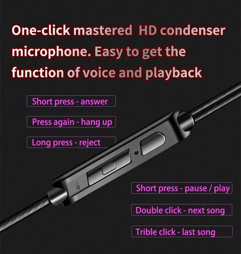 Wired Earphones – HiFi Sound Quality with Deep Bass & Gaming Microphone - Onlytenbucks.com