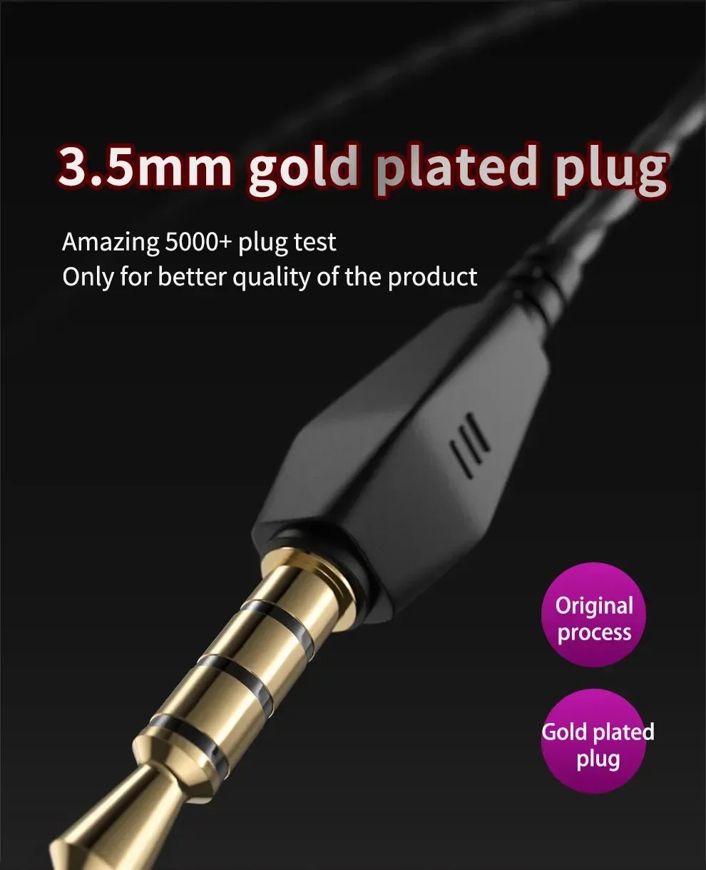 Wired Earphones – HiFi Sound Quality with Deep Bass & Gaming Microphone - Onlytenbucks.com