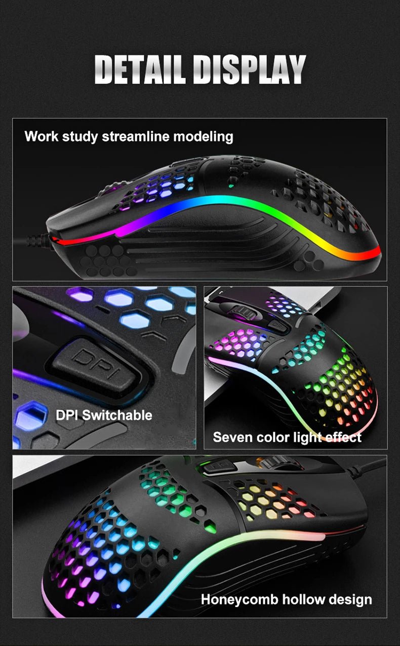 Wired Gaming Mouse – 1600 DPI Optical - Onlytenbucks.com