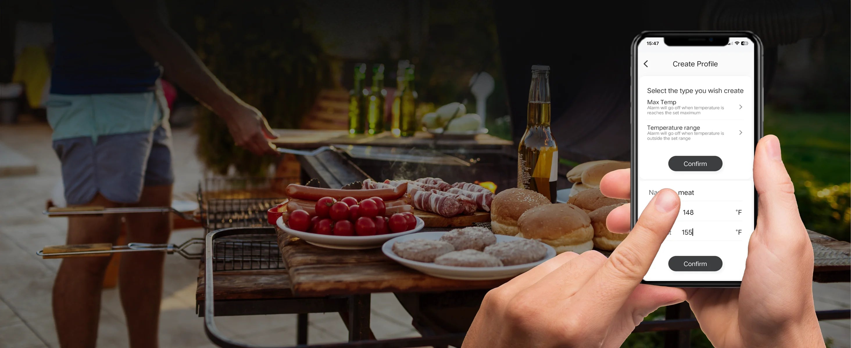 Wireless Bluetooth Meat Thermometer – IP67 Waterproof Probes with LCD Screen & Rechargeable Booster - Onlytenbucks.com