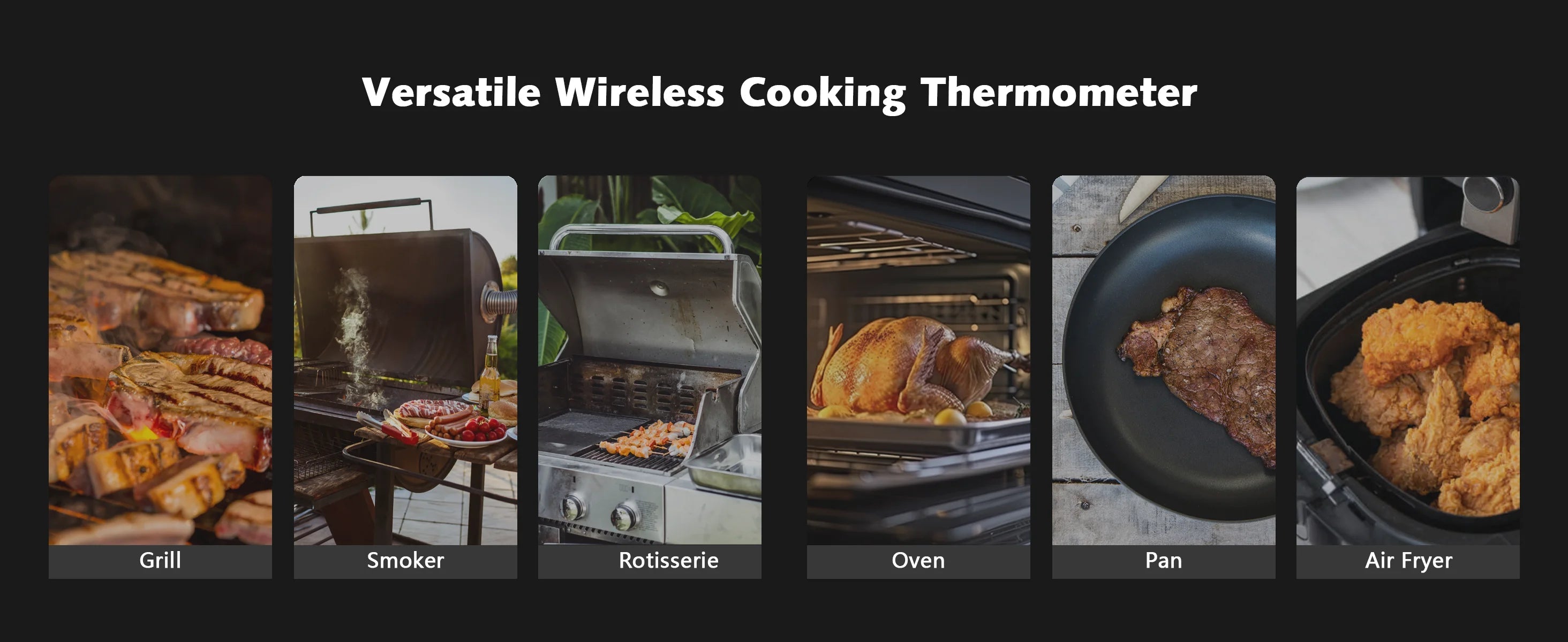 Wireless Bluetooth Meat Thermometer – IP67 Waterproof Probes with LCD Screen & Rechargeable Booster - Onlytenbucks.com
