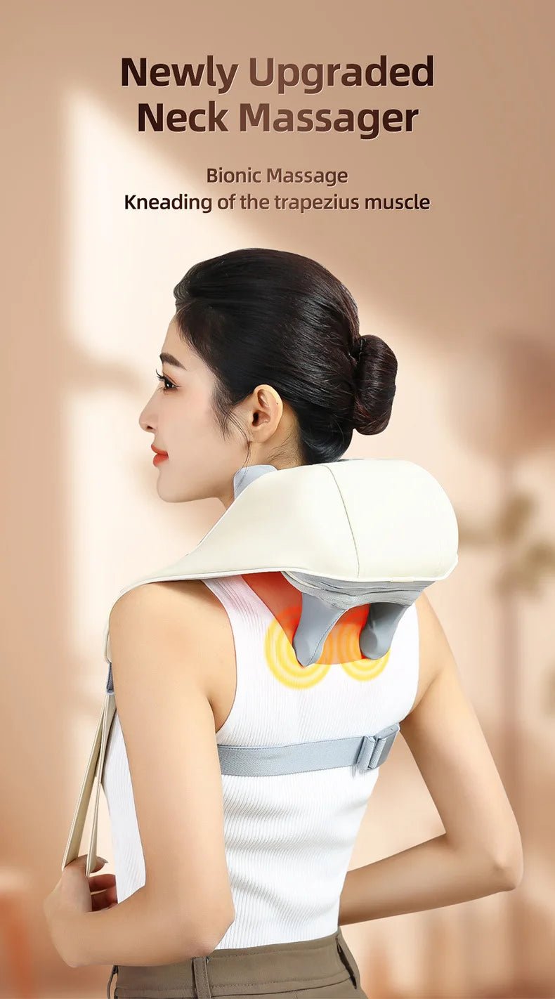 Wireless Kneading Neck and Shoulder Massager - Onlytenbucks.com